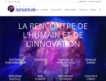 Tablet Screenshot of groupe-genious.com